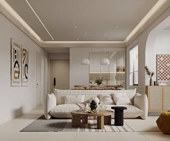 Wabi-sabi Style A Living Room-ID:288444045