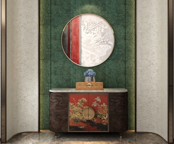 New Chinese Style Entrance Cabinet-ID:505274062