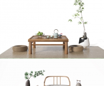 New Chinese Style Tea Tables And Chairs-ID:786880976