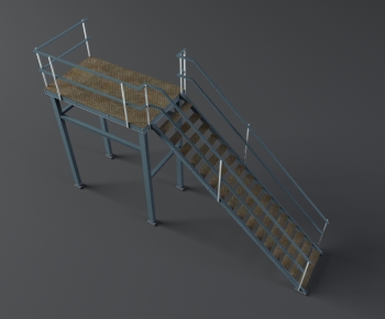 Industrial Style Stair Balustrade/elevator-ID:925989234
