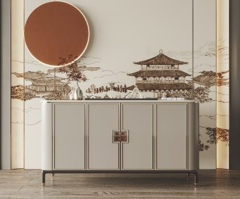 New Chinese Style Entrance Cabinet-ID:621582983