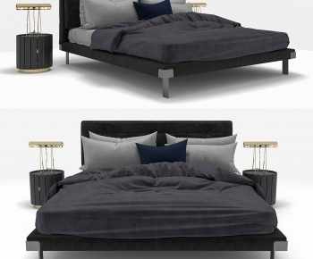 Modern Double Bed-ID:196957118