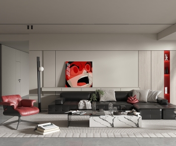 Modern A Living Room-ID:487883094