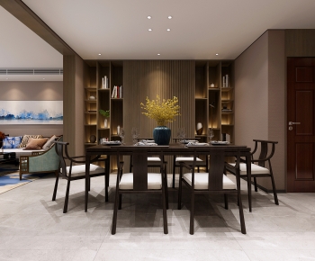 New Chinese Style Dining Room-ID:304975997