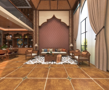 Southeast Asian Style A Living Room-ID:197623012