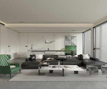 Modern A Living Room-ID:387058971