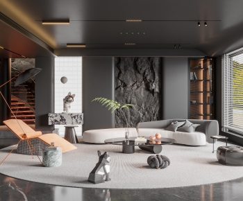 Modern A Living Room-ID:824673893