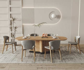 Wabi-sabi Style Dining Table And Chairs-ID:342340514