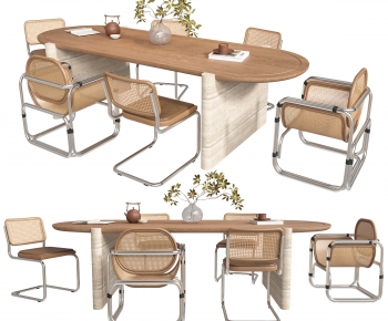 Wabi-sabi Style Dining Table And Chairs-ID:420375112