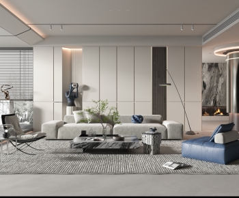 Modern A Living Room-ID:752418046