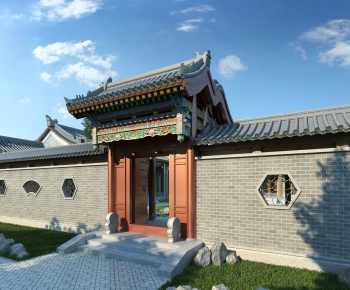 Chinese Style Building Component-ID:870351086