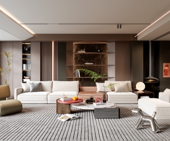 Modern A Living Room-ID:645968978