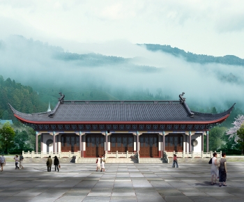 Chinese Style Ancient Architectural Buildings-ID:570123917