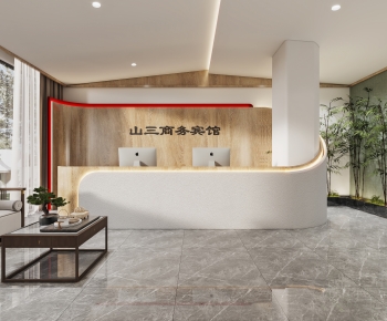 New Chinese Style Lobby Hall-ID:616900935