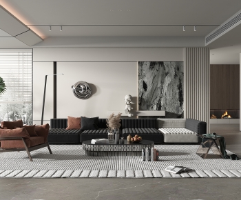 Modern A Living Room-ID:449883945