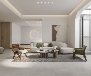Wabi-sabi Style A Living Room-ID:453583003