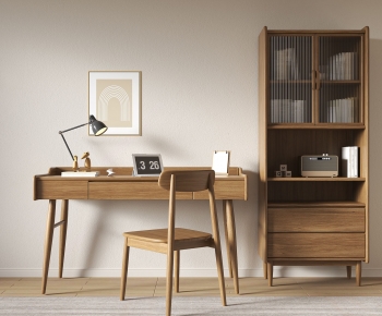 Nordic Style Computer Desk And Chair-ID:914606093