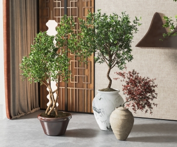 New Chinese Style Potted Green Plant-ID:926171064