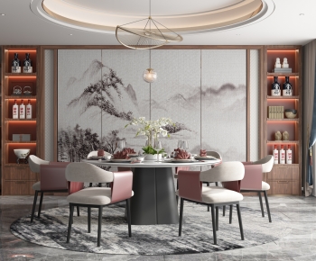 New Chinese Style Dining Room-ID:720151908
