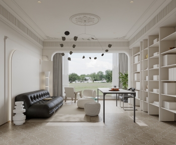 Modern Wabi-sabi Style A Living Room-ID:797244077