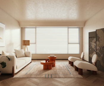 Wabi-sabi Style A Living Room-ID:566287048