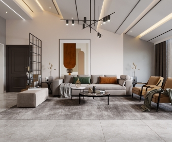 Modern A Living Room-ID:493940115