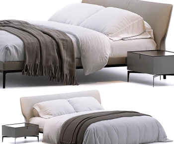 Modern Double Bed-ID:634777075