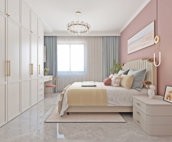 Simple European Style Bedroom-ID:251699922