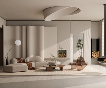 Wabi-sabi Style A Living Room-ID:738493926