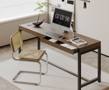 Modern Computer Desk And Chair-ID:948251965