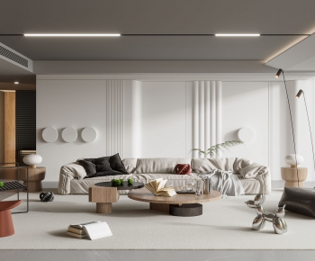 Modern Wabi-sabi Style A Living Room-ID:480094915