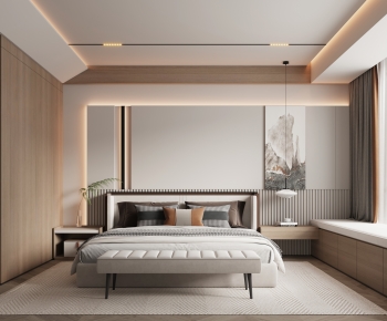 New Chinese Style Bedroom-ID:212412122