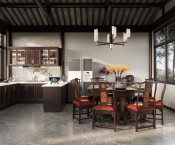 Chinese Style Dining Room-ID:254709969