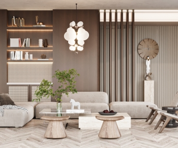Wabi-sabi Style A Living Room-ID:795001034