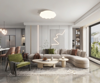 Modern A Living Room-ID:540210019