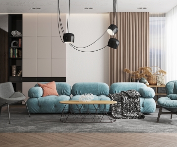 Modern A Living Room-ID:784431939