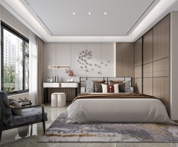 New Chinese Style Bedroom-ID:671431061