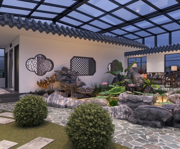 New Chinese Style Courtyard/landscape-ID:337594033