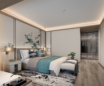 New Chinese Style Bedroom-ID:110502966