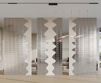 Modern Glass Screen Partition-ID:195441017