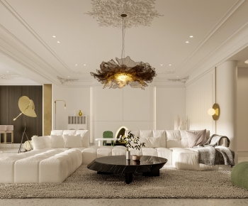 French Style A Living Room-ID:698903081