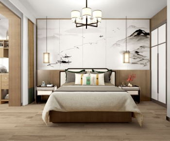 New Chinese Style Bedroom-ID:636635079