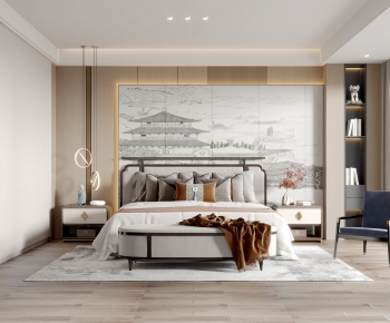 New Chinese Style Bedroom-ID:796773919