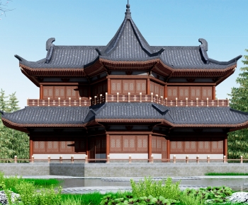 Chinese Style Ancient Architectural Buildings-ID:772788056