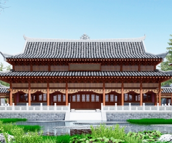 Chinese Style Ancient Architectural Buildings-ID:812347891