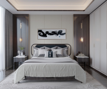 New Chinese Style Bedroom-ID:262547978
