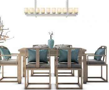 New Chinese Style Dining Table And Chairs-ID:522353895