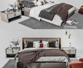 Modern Double Bed-ID:269464973
