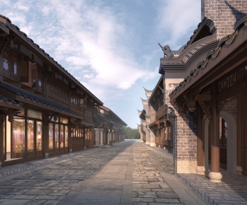 Chinese Style Ancient Architectural Buildings-ID:333844902