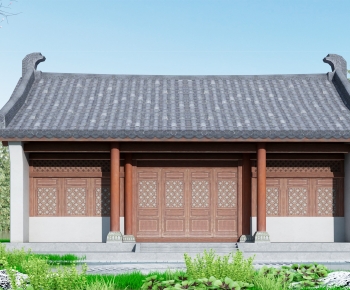 Chinese Style Ancient Architectural Buildings-ID:221899994